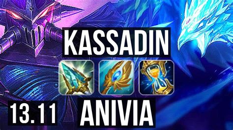 KASSADIN Vs ANIVIA MID 8 0 11 Legendary KR Master 13 11 YouTube