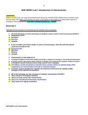 Lab1 Homeostasis Answers Docx 1 BZE W2021 Lab 1 Introduction To