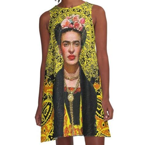 Frida Kahlo 3 A Line Dress By Tony Rubino In 2022 A Line Dress Frida