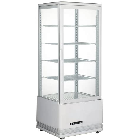 Intsupermai Commercial Refrigerated Cabinet Cake Display Case Pie Beverage Refrigerator Showcase