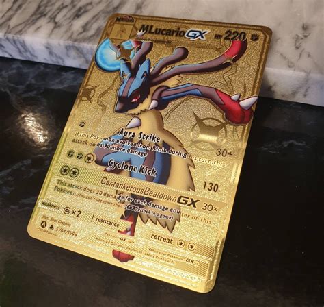 Pokemon Shiny Mega Lucario Card