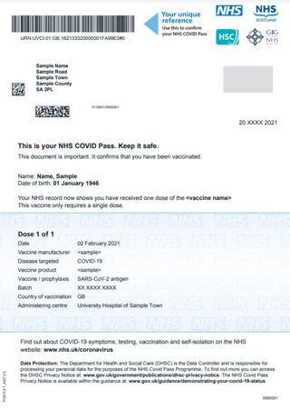 Using The Nhs Covid Pass Nhsx