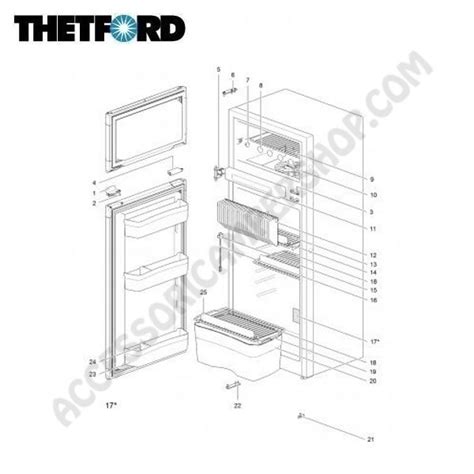 Frigorifero Trivalente Thetford N E A Led Lt Per Camper E