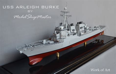 Authentic model of the USS Arleigh Burke Destroyer DDG-51