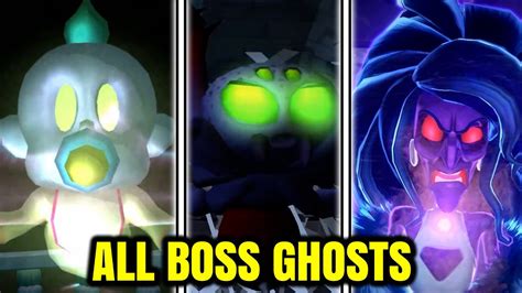 All Boss Ghosts From Every Luigis Mansion Game Explained Youtube