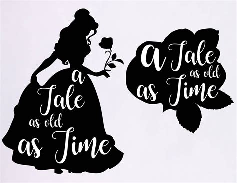 Tale As Old As Time Svg Belle Clipart Beauty And The Beast Etsy