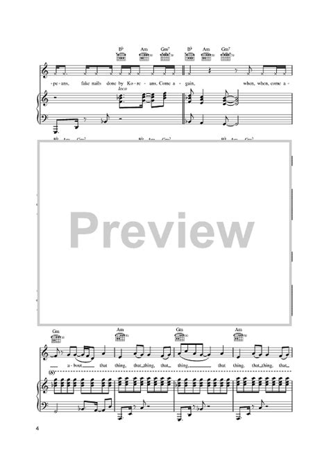 Doo Wop That Thing Sheet Music By Lauryn Hill For Pianovocalchords Sheet Music Now