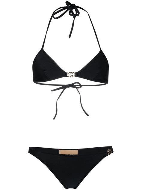 Gucci Interlocking G Bikini Set Farfetch