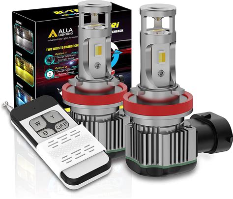 Alla Lighting Newest 9140 9145 H10 LED Switchback Fog Lights Bulbs w ...