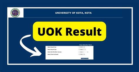 UOK Result 2023 Check Kota University 1st 2nd 3rd Year Result On Uok