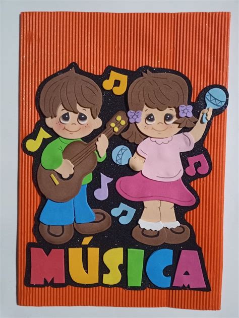 Carpeta Decorada De Música Carpetas Decoradas Decoraciones De Aulas