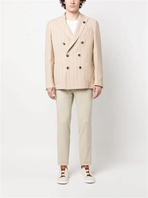 Pt Torino Slim Fit Chinos In Nude ModeSens