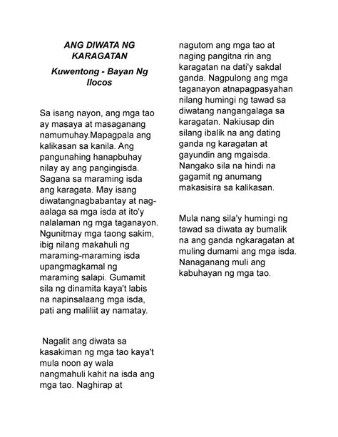 Sinesos Kwento Dmclopez Ang Diwata Ng Karagatan Kuwentong Bayan Ng