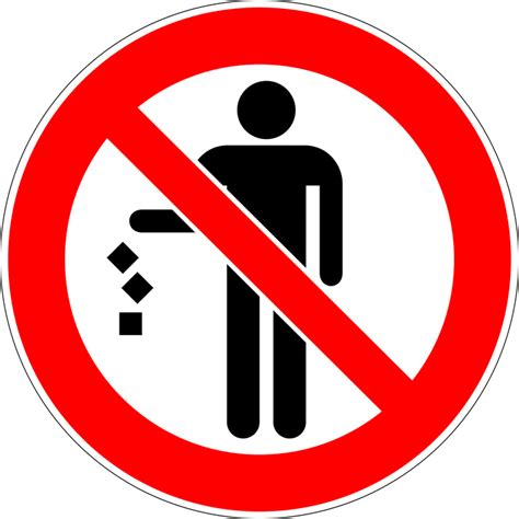 Download Trash Prohibited No Royalty Free Vector Graphic Pixabay