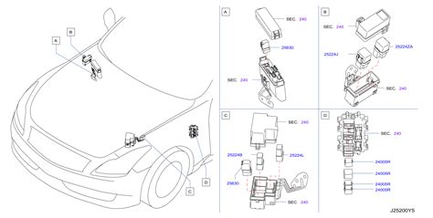 2019 Infiniti QX80 Relay Air Conditioner Relay Chassis Relay EGI