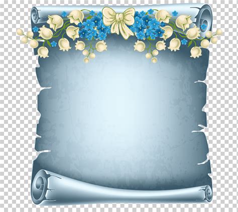 Pergamino de papel pergamino funeral diverso azul rectángulo png