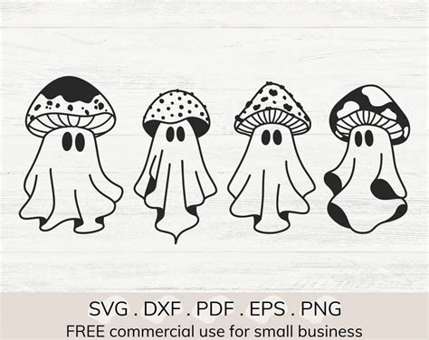 Ghost Bundle Svg Magic Mushroom Svg Spooky Season Svg Scary Etsy