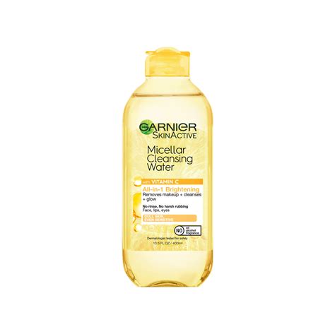 Garnier Micellar Water With Vitamin C Facial Cleanser And Makeup Remover 13 5 Fl Oz 400ml 1