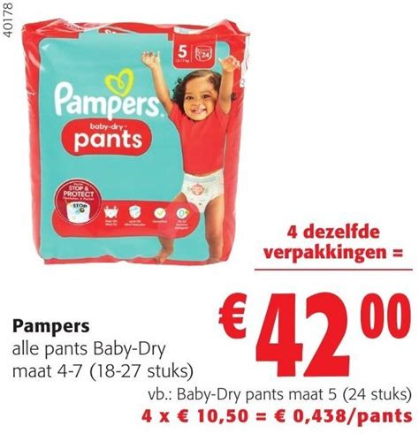 Pampers Alle Pants Baby Dry Promotie Bij Colruyt