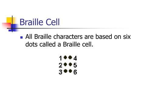 Ppt Braille Basics Powerpoint Presentation Free Download Id6678399