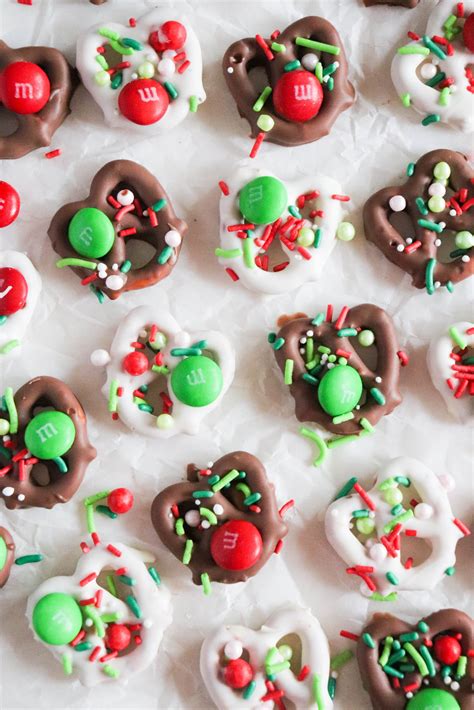 Christmas Chocolate Dipped Pretzel Recipe Homemade Heather