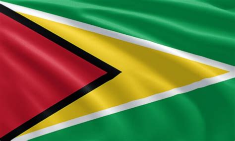 Premium Photo Close Up Waving Flag Of Guyana Flag Symbols Of Guyana