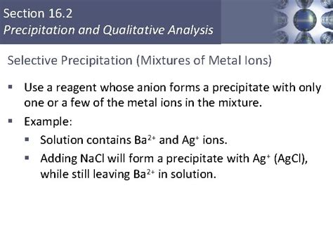 AP Chapter 16 Solubility And Complex Ion Equilibria