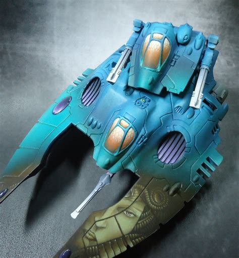 Eldar Wave Serpent The Gorgon By Ian Paul Siongco Aka Kuneho · Putty