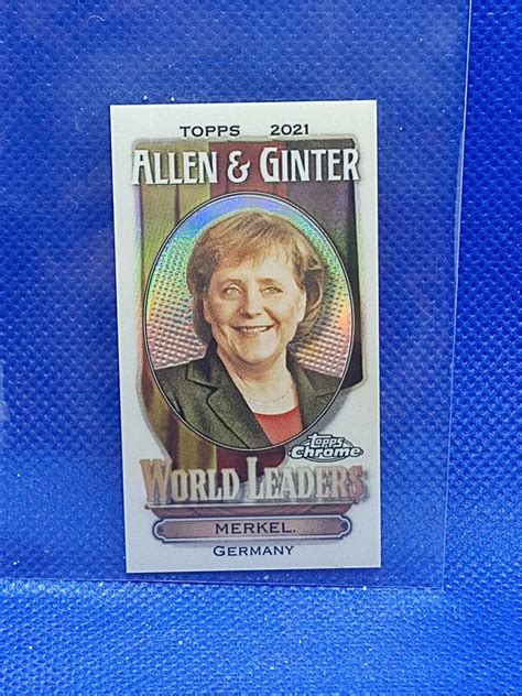 2021 Topps Chrome Allen Ginter Refractor World Leaders MWL 1 Angela