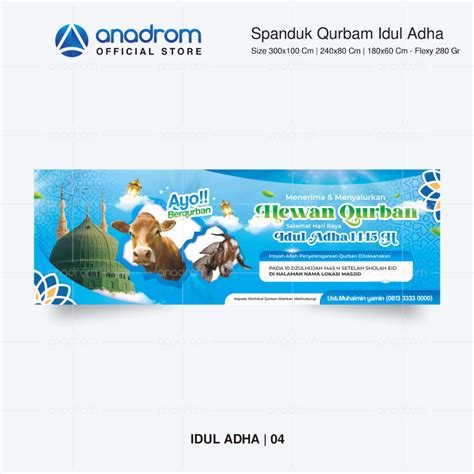 Jual Spanduk Panitia Hewan Qurban Idul Adha Banner Qurban Idul Adha