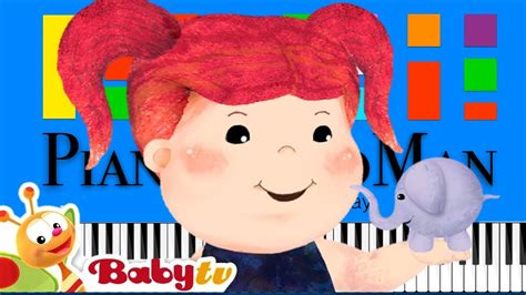 Miss Mary Mack BabyTV Slow EASY Medium 4K Piano Tutorial YouTube