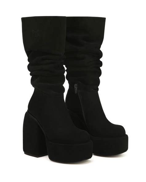 Naked Wolfe Space Black Kid Suede Lyst
