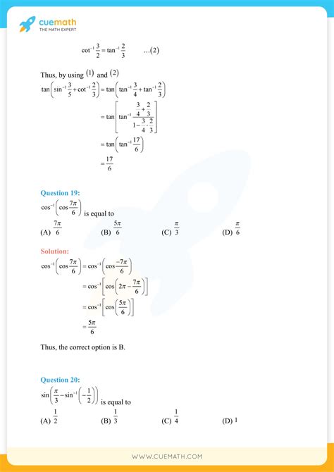 Ncert Solutions For Class 12 Maths Chapter 2 Exercise 2 2 Inverse