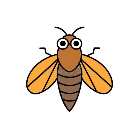 Cicada Bug Learns Icon Vector Stock Vector Illustration Of Animal