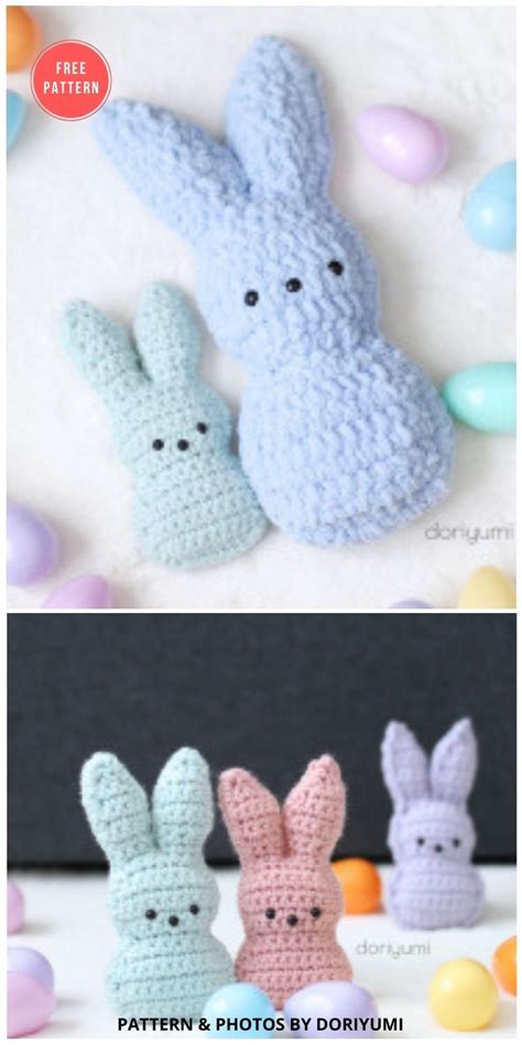 8 Free Crochet Easter Peep Patterns - The Yarn Crew