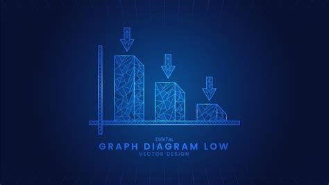 Diagrama De Gráfico Flecha Negócios De Baixa Economia Recessão No