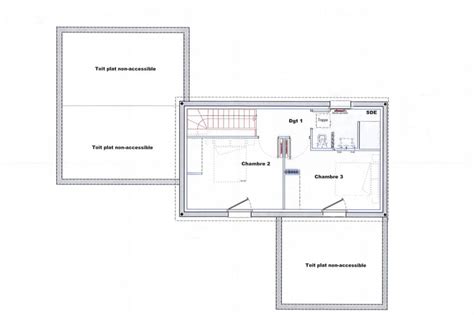 Maison moderne noire et blanche Rosnoën 29 Trecobat