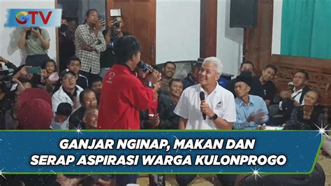 Menginap Di Rumah Warga Kulonprogo Ganjar Serap Aspirasi Hingga Makan