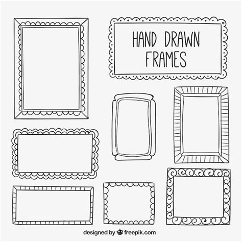 Free Vector Collection Of Hand Drawn Frame