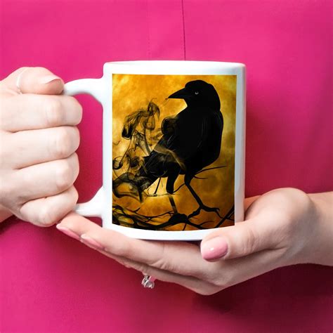 Crow T Crow Mug Crow Coffee Cup Raven Ts For Her Etsy