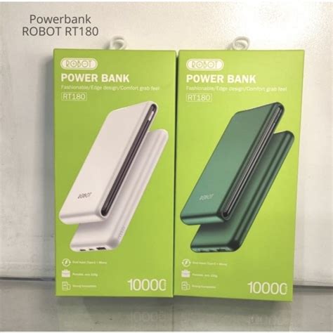 Jual POWER BANK ROBOT RT180 10 000 Mah Shopee Indonesia