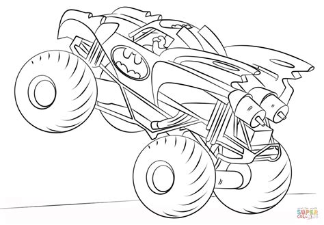 Ausmalbild Batman Monster Truck Ausmalbilder Kostenlos Zum Ausdrucken