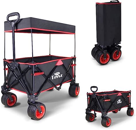 TMZ Collapsible Folding Wagon Cart Outdoor Utility Garden Cart Heavy