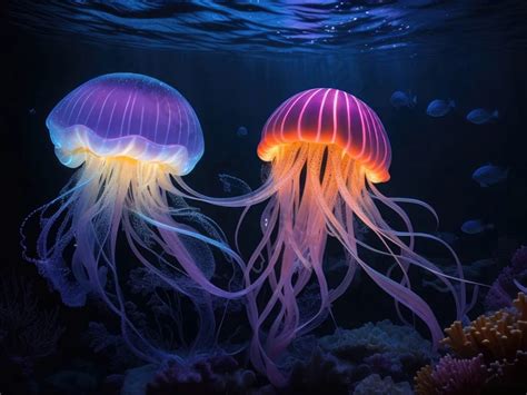 Beautiful Glowing Jellyfish