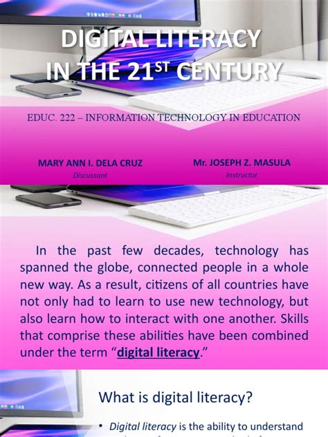 Digital Literacy In The 21st Century Download Free Pdf Literacy