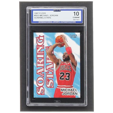 Michael Jordan 1997 98 Fleer Soaring Stars 9 ISA 10 Pristine Auction