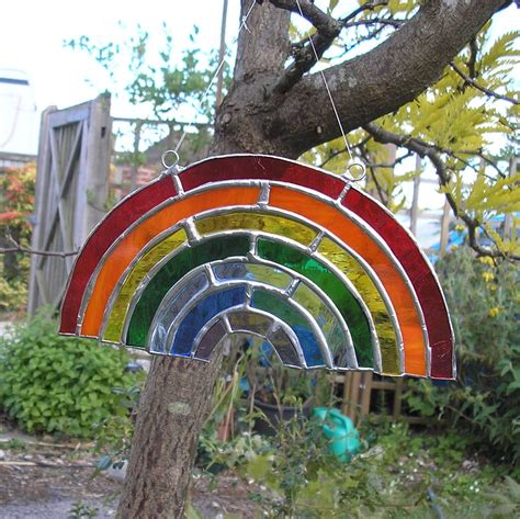 Stained Glass Rainbow Suncatcher Rainbow Colours Spectrum Etsy