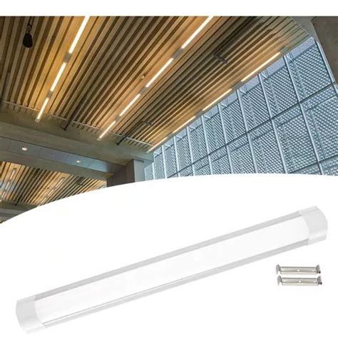 Luminária Tubular Sobrepor Led Linear 60cm 20w Branco Quente MercadoLivre