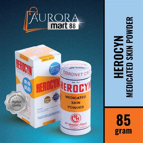 Herocyn Medicated Skin Powder Gr Lazada