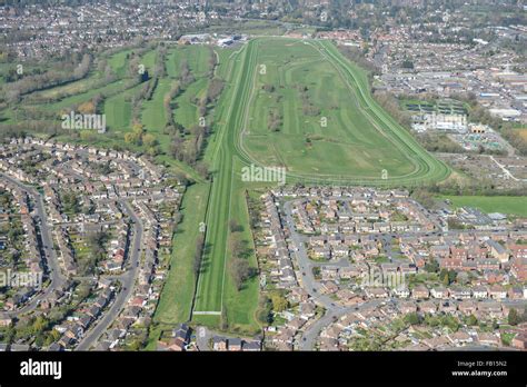 An aerial view of Leicester Racecourse Stock Photo - Alamy